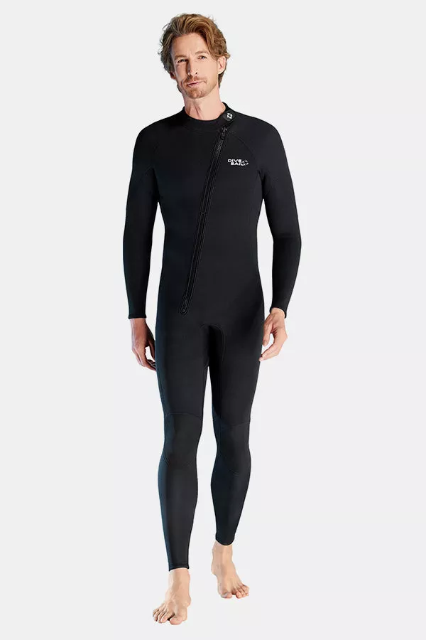 1-5mm-oblique-front-zipper-warm-surfing-one-piece-cold-proof-diving-suit-men 1.5MM Oblique Front Zipper Warm Surfing One-Piece Cold-Proof Diving Suit For Men