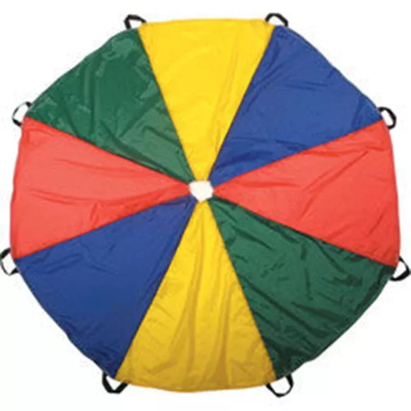 1-8m-kids-play-parachute-with-6-handles 1.8m Kids Play Parachute with 6 Handles
