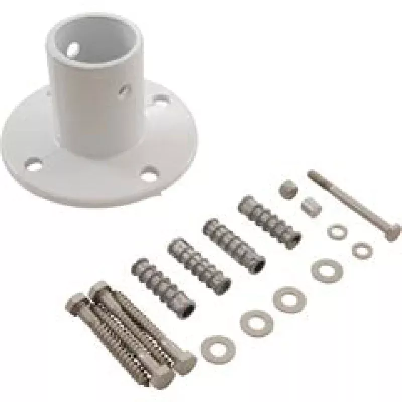 1-9-slide-flange-white-aluminum-permacast-pf3119 1.9″ Slide Flange, White Aluminum Permacast, PF3119
