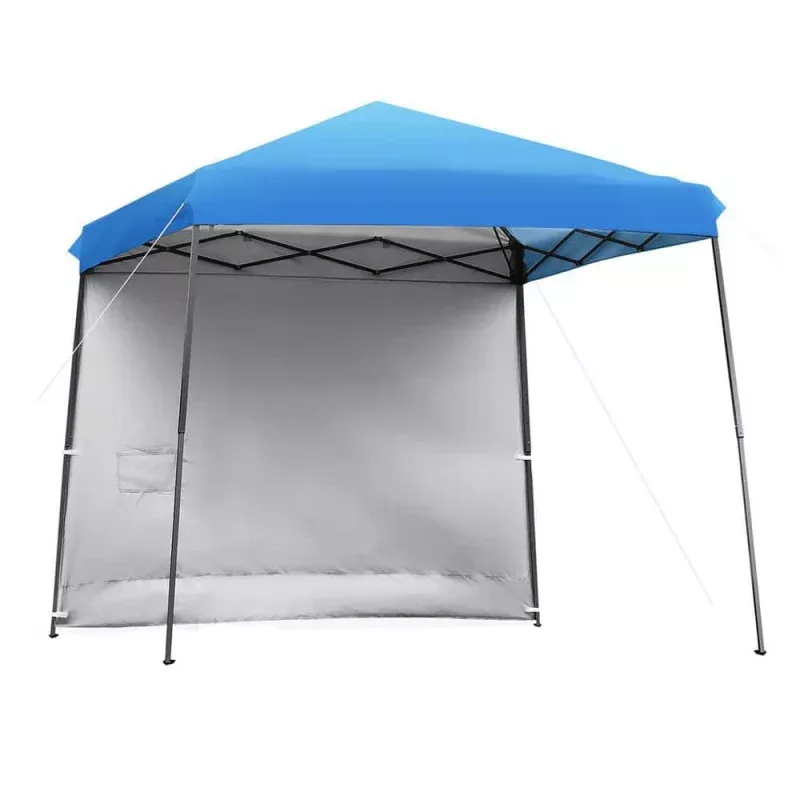10-ft-x-10-ft-blue-pop-up-tent-instant-canopy-with-roll-up-side-wall 10 ft. x 10 ft. Blue Pop Up Tent Instant Canopy with Roll-up Side Wall