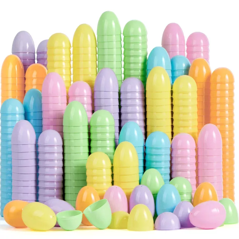 100pcs-pastel-plastic-easter-eggs-fillable-easter-hunt-party-favors 100Pcs Pastel Plastic Easter Eggs Fillable for Easter Hunt & Party Favors
