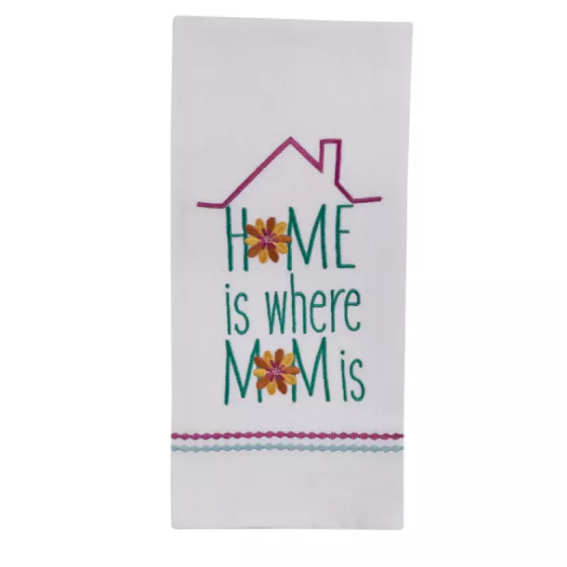home-is-where-mom-is-embroidered-dishtowel “Home is Where Mom Is” Embroidered Dishtowel