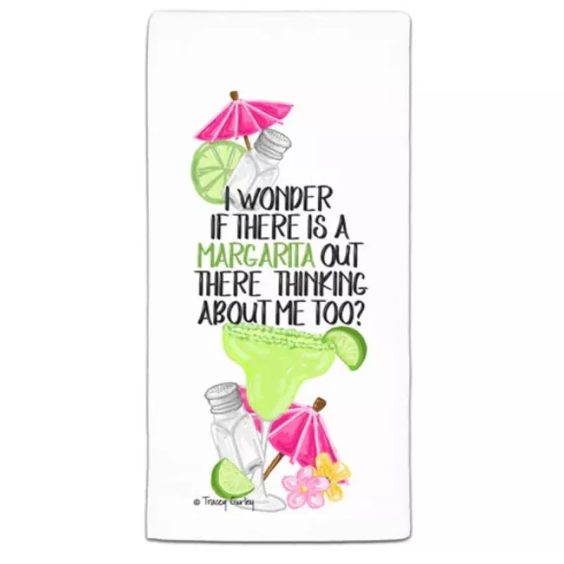 i-wonder-if-there-is-margarita-out-there-thinking-about-me-too-kitchen-towel “I wonder if there is a margarita out there thinking about me too?” Kitchen Towel