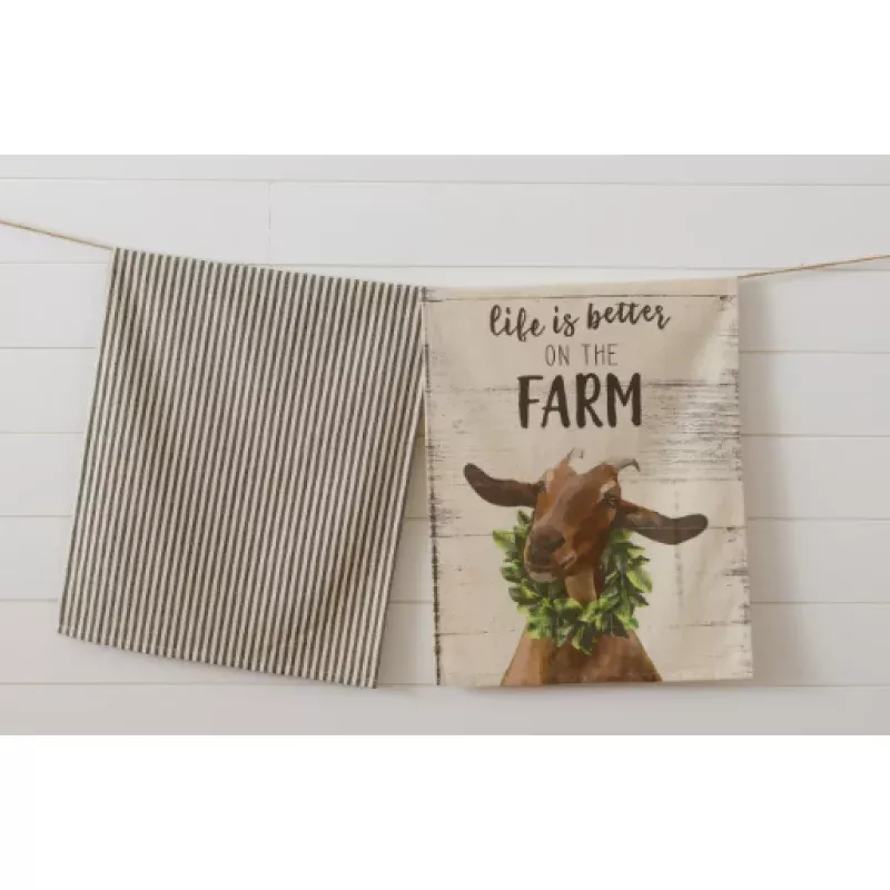 life-is-better-on-farm-tea-towel-set-2 “Life is Better on the Farm” Tea Towel (Set of 2)
