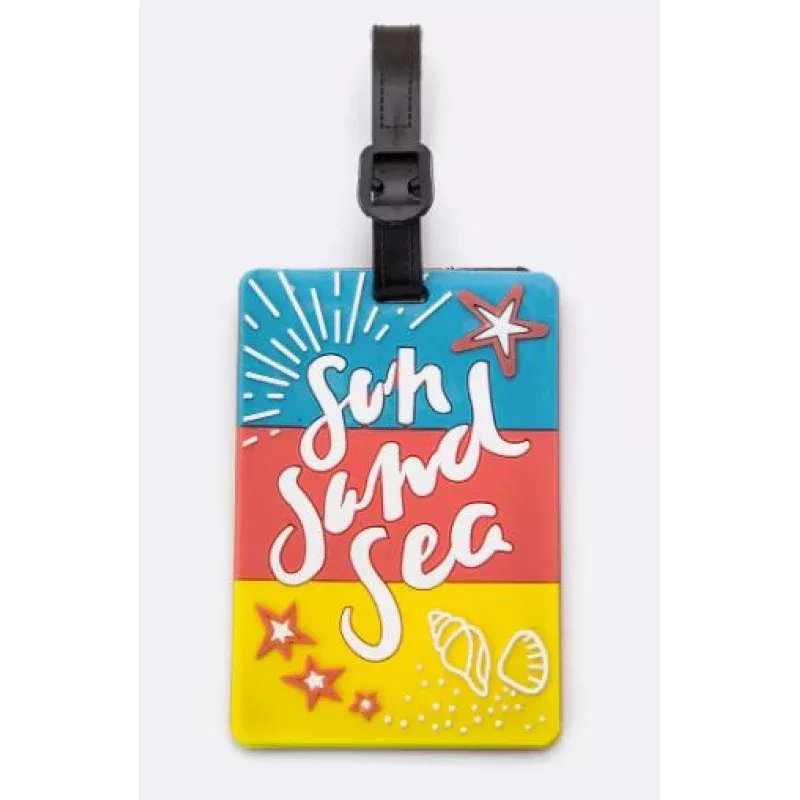 sun-sand-sea-luggage-tag “Sun Sand Sea” Luggage Tag