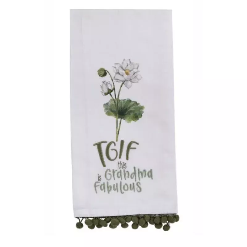 tgifthis-grandma-is-fabulous-embroidered-kitchen-towel “TGIFThis Grandma is Fabulous” Embroidered Kitchen Towel