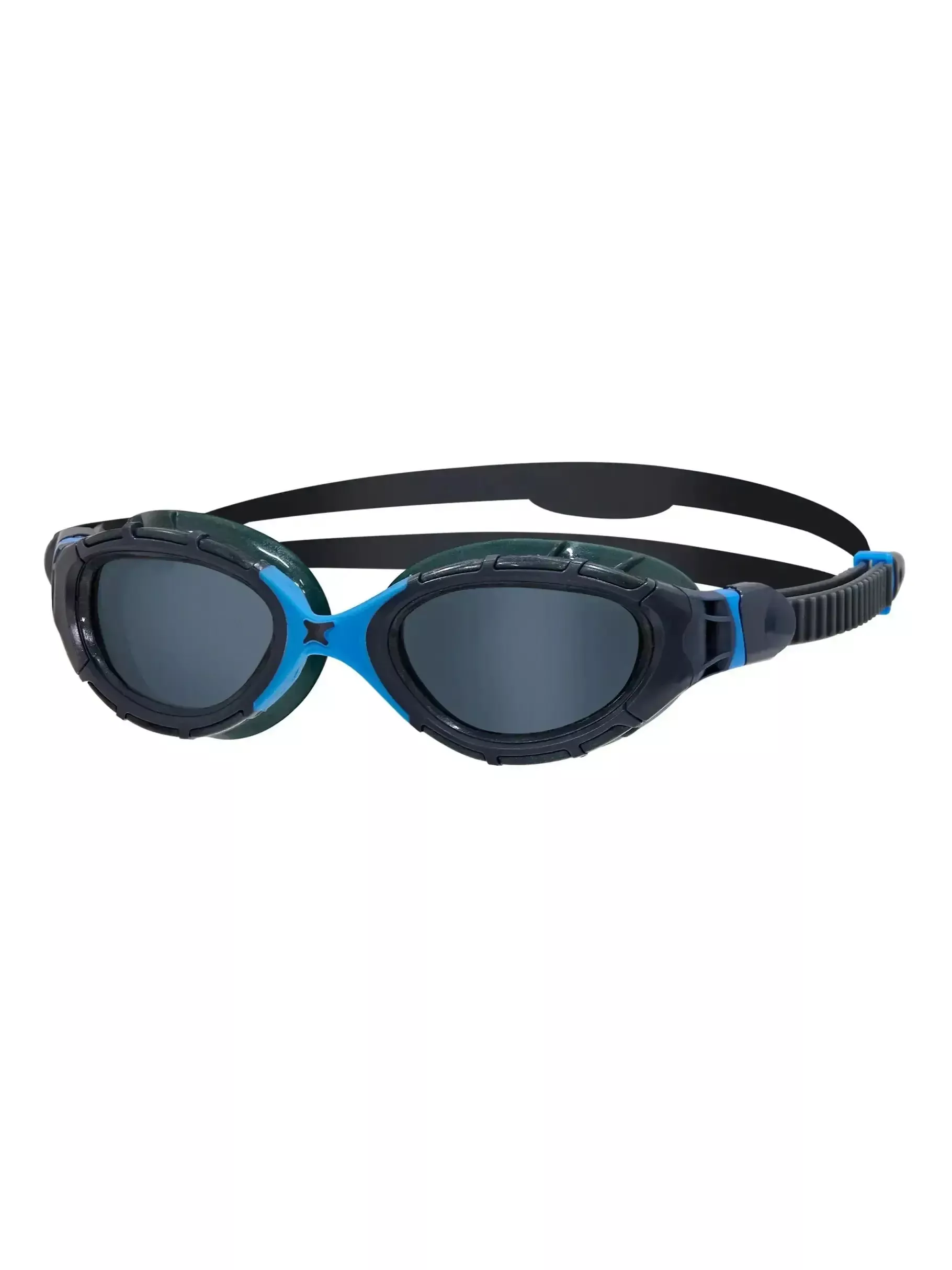 zoggs-predator-flex-swimming-goggles-grey-blue-clear-lens-adult Zoggs Predator Flex Swimming Goggles Grey/Blue Clear Lens Adult