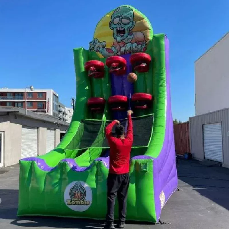 zombie-basketball-challenge-inflatable-game-hoop Zombie Basketball Challenge Inflatable Game Hoop